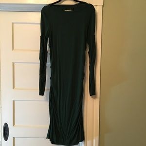 Green Nicole Miller Artelier Ruched Dress (sz L)
